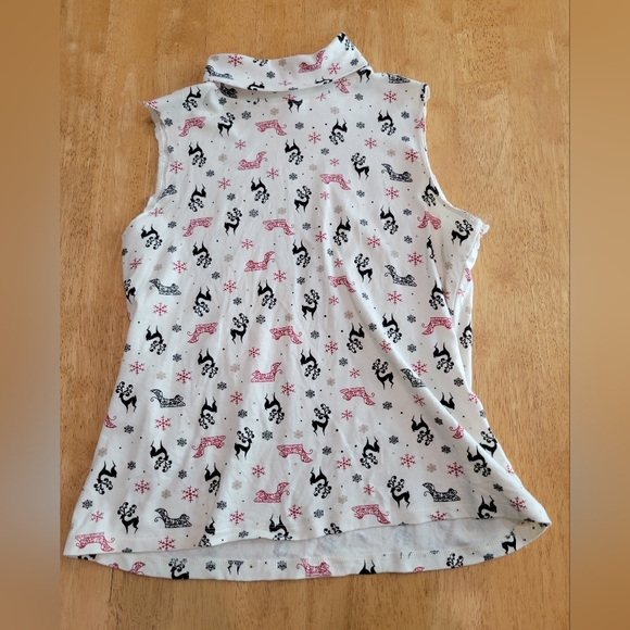 White Stag DIY turtleneck sleeveless sweater top - Picture 1 of 6